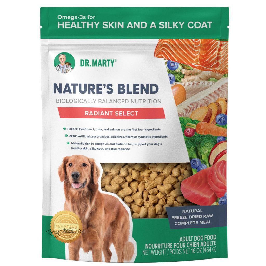 Dr. Marty Nature's Radiant Select Freeze Dried Raw Dog Food for Skin & Coat
