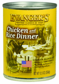 Evangers Classic Chicken and Rice Dinner Canned Dog Food, 13-oz, case of 12