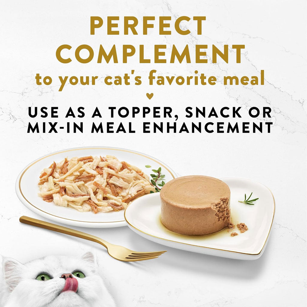 Fancy Feast Appetizers Grain-Free White Meat Chicken & Shredded Beef Appetizer in Savory Broth Wet Cat Food, 1.1-oz tray, case of 10
