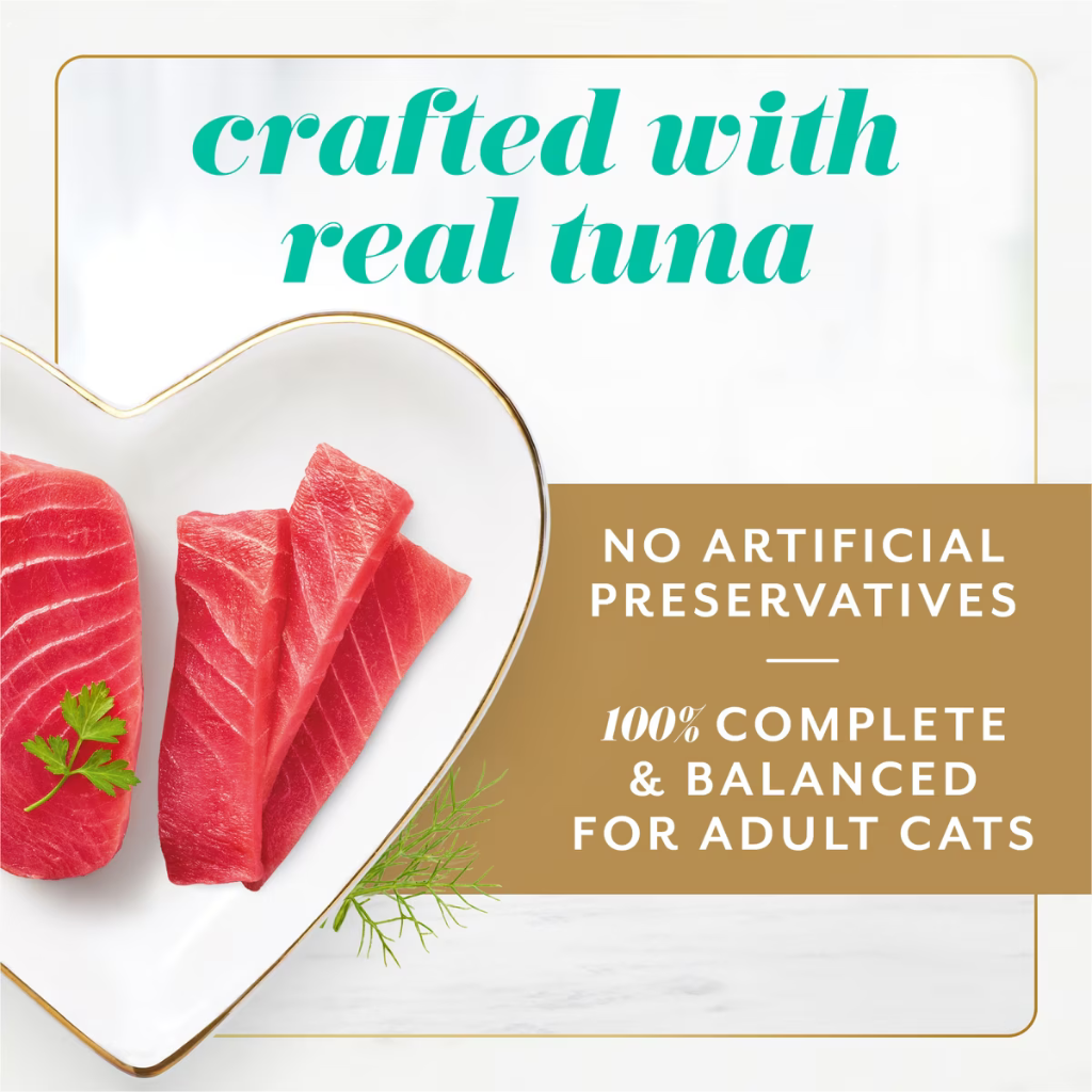 Fancy Feast Gems Mousse Pate Tuna & Gravy Halo Wet Cat Food (2 oz x 16 trays)