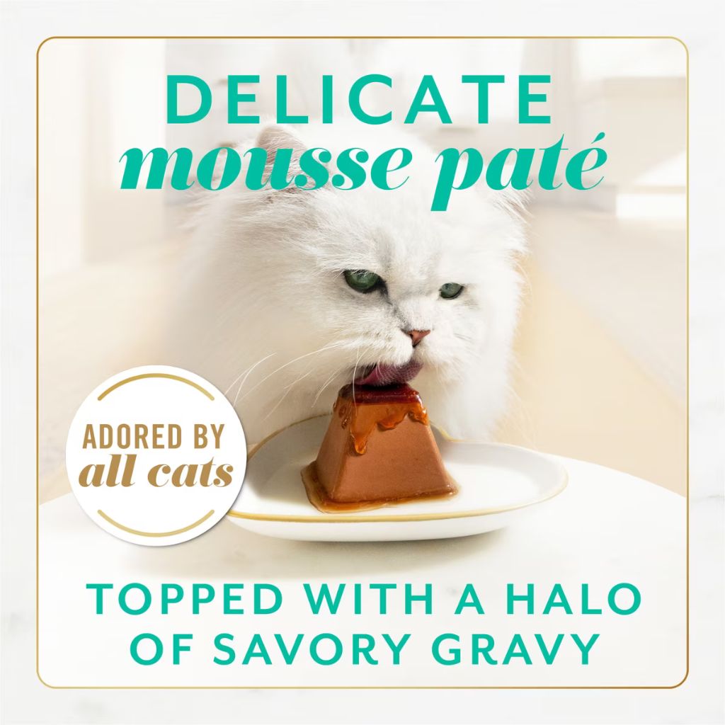 Fancy Feast Gems Mousse Pate Tuna & Gravy Halo Wet Cat Food (2 oz x 16 trays)