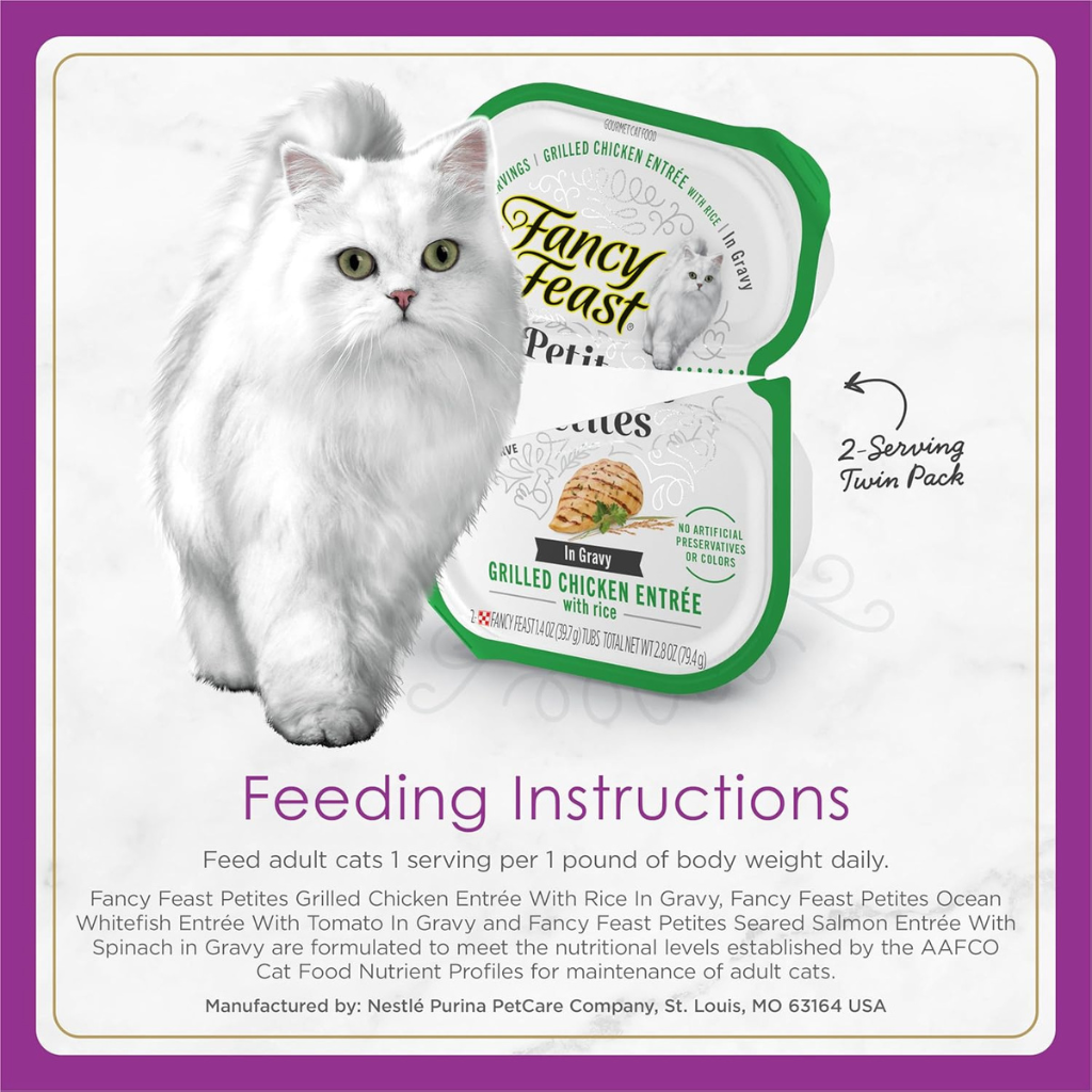 Fancy Feast Petites In Gravy Variety Pack Wet Cat Food (24 servings)