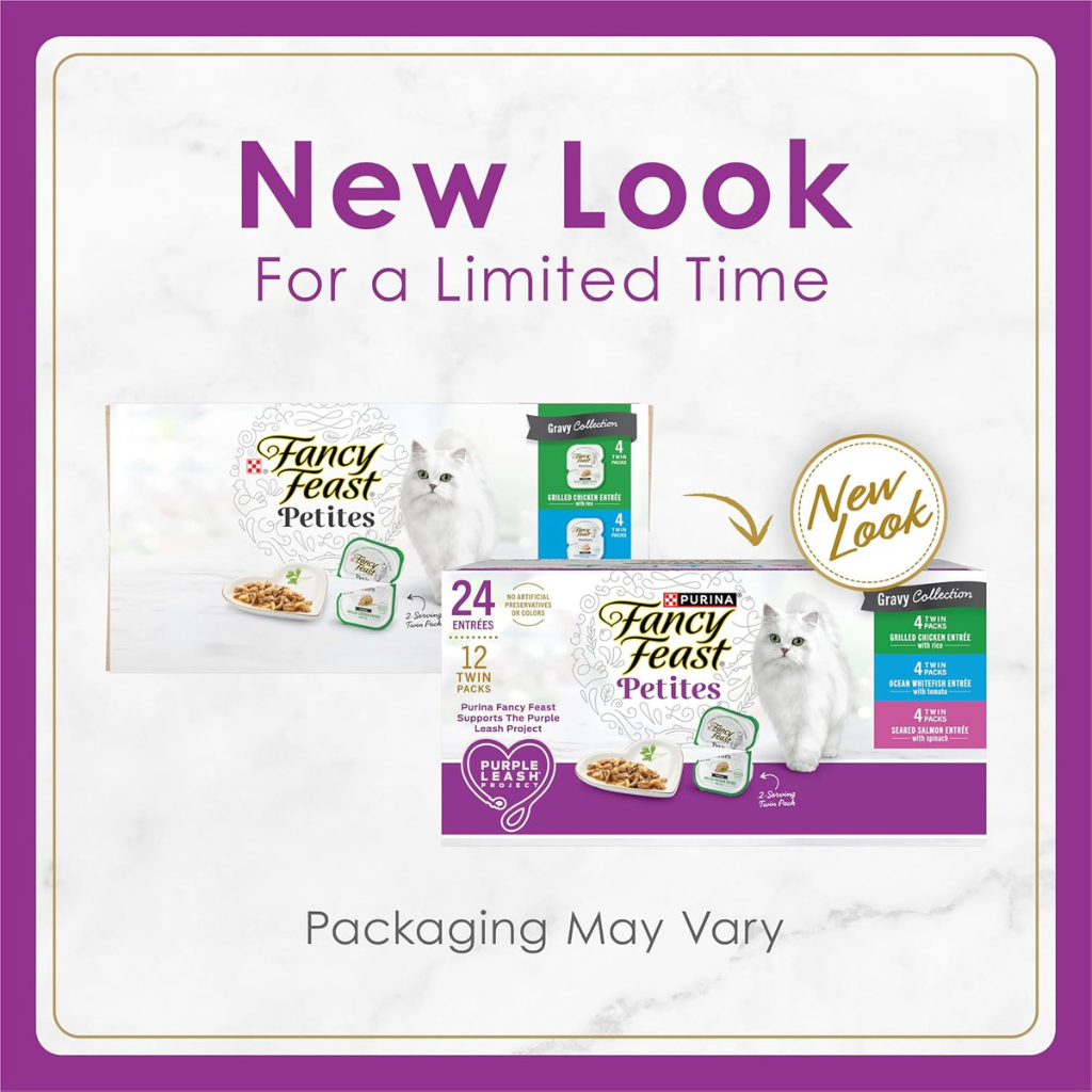 Fancy Feast Petites In Gravy Variety Pack Wet Cat Food (24 servings)