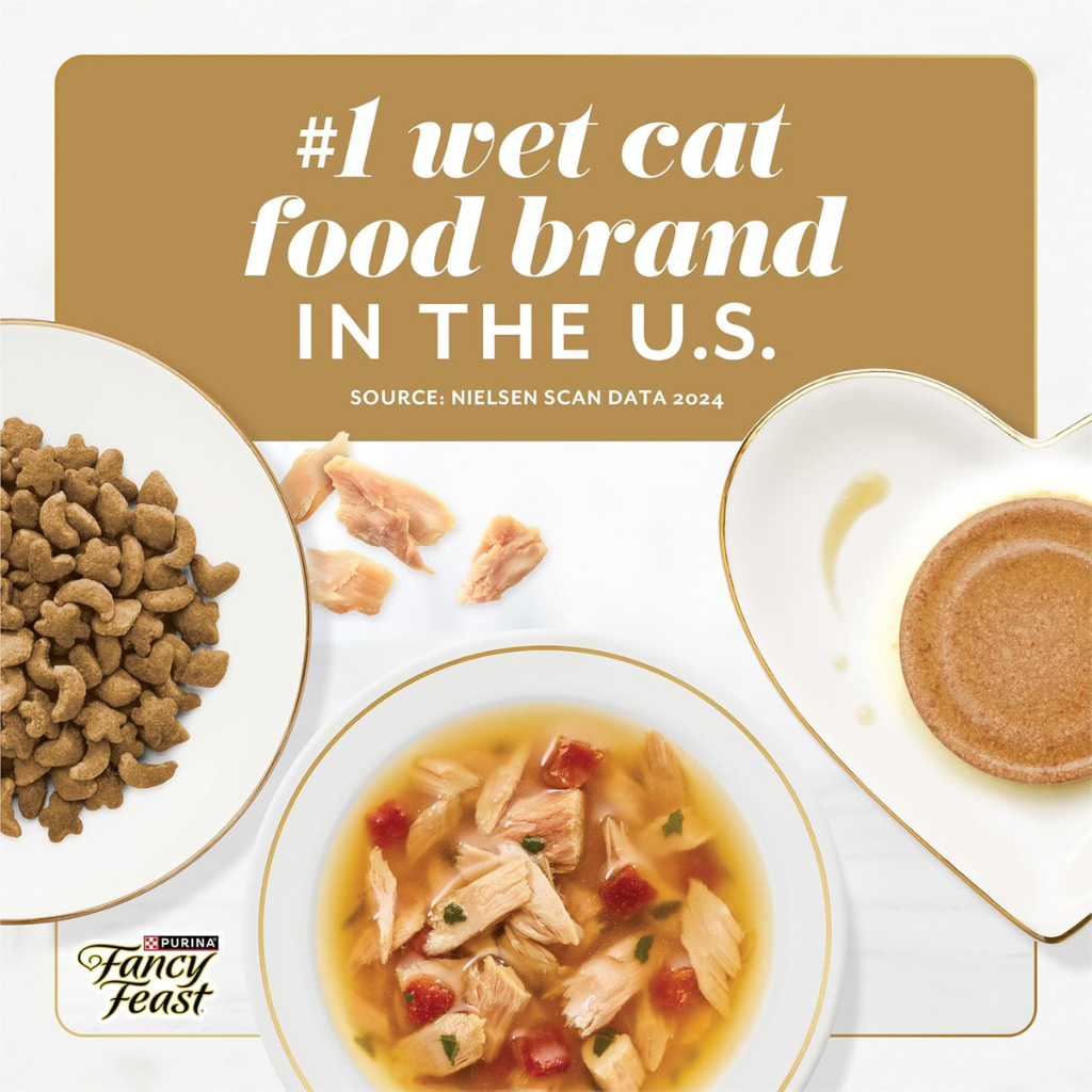 Fancy Feast Purely Natual Hand-Selected Chicken Cat Treats (10 pouches)