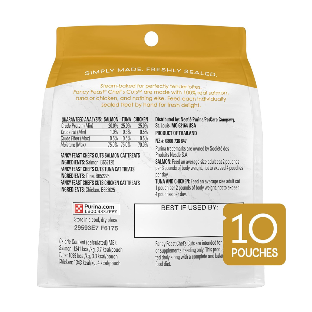Fancy Feast Purely Natural Cat Treat Variety Pack (10 pouches)
