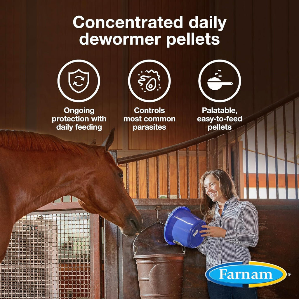 Farnam PyrantelCare Daily Dewormer Pellets for Horses (10 lb)