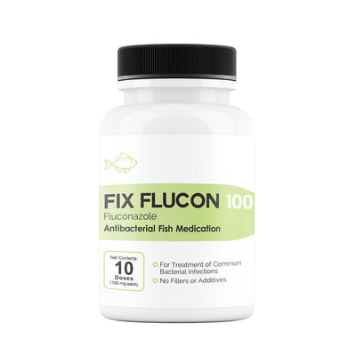 Fix Flucon (Fluconazole) Tablets Fish Antibiotics, 100-mg, 10-count