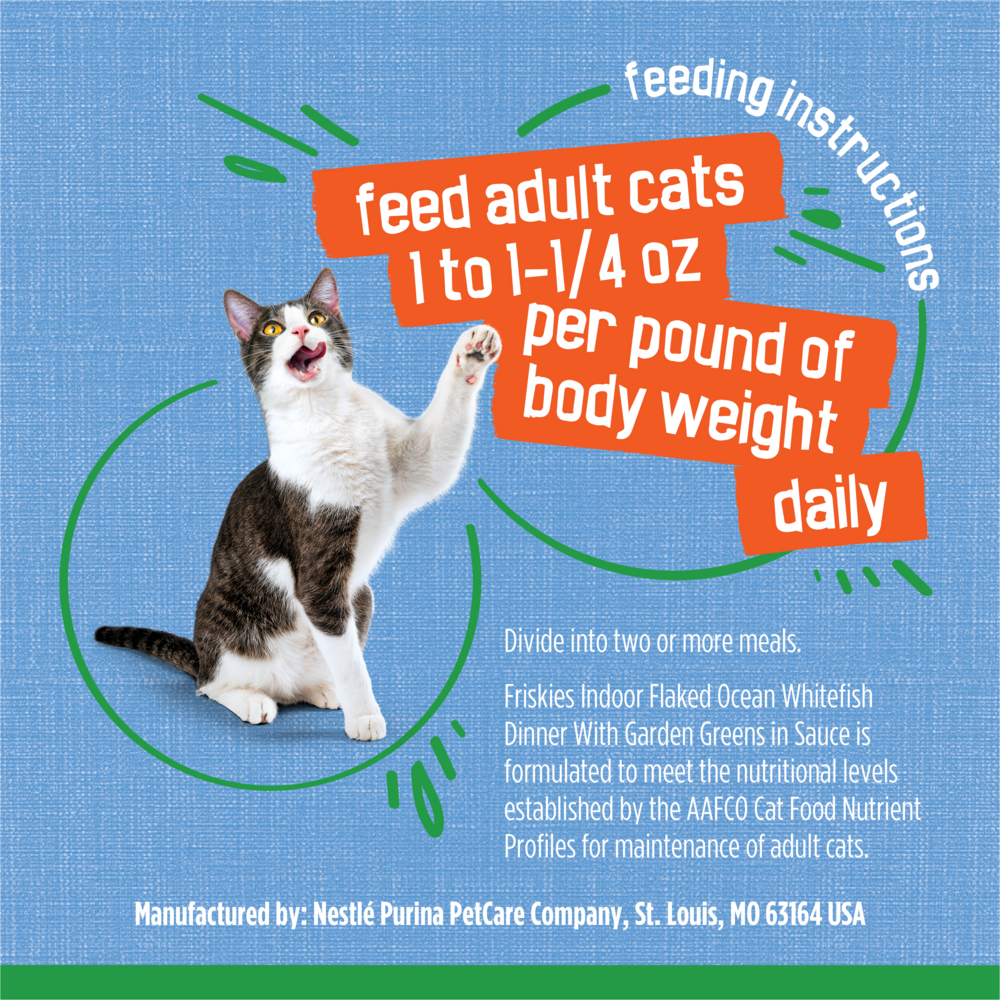 Friskies Selects Indoor Flaked Ocean Whitefish Canned Cat Food, 5.5-oz, case of 24