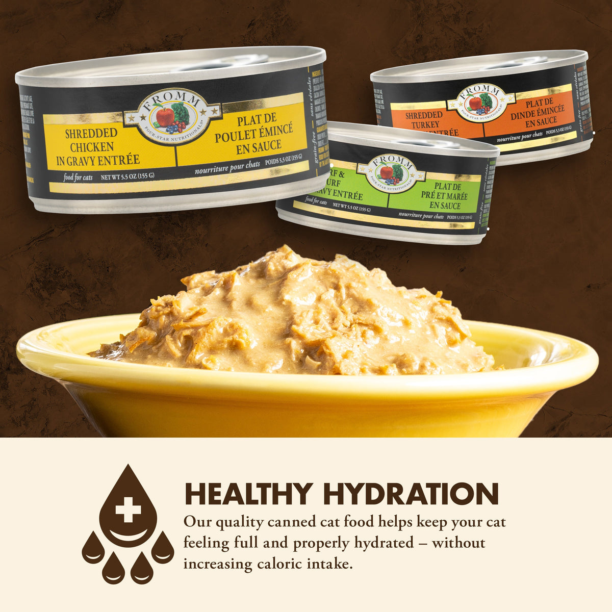 Fromm Four-Star Shredded Chicken in Gravy Entree Wet Food for Cats
