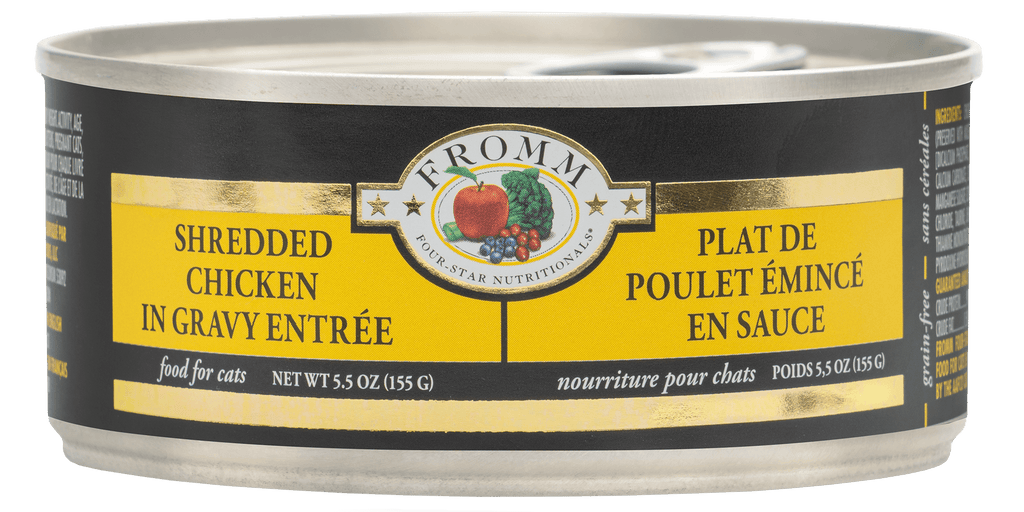 Fromm Four-Star Shredded Chicken in Gravy Entree Wet Food for Cats