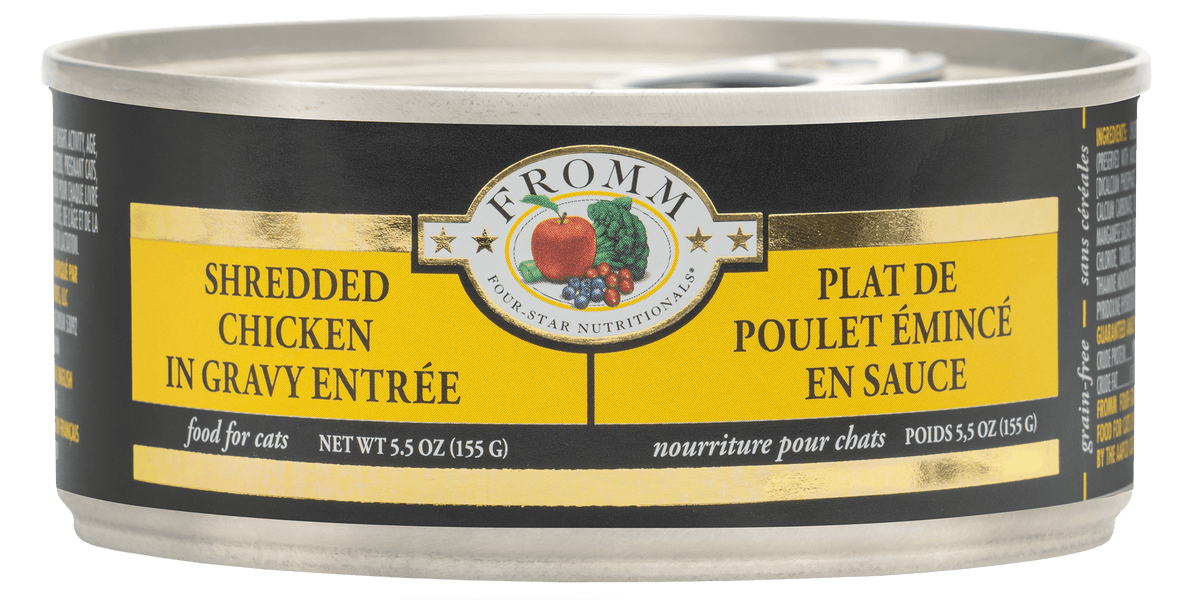Fromm Four-Star Shredded Chicken in Gravy Entree Wet Food for Cats