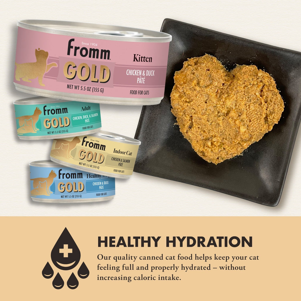 Fromm Gold Chicken & Duck Pate Wet Cat Food, 5.5-oz, case of 12