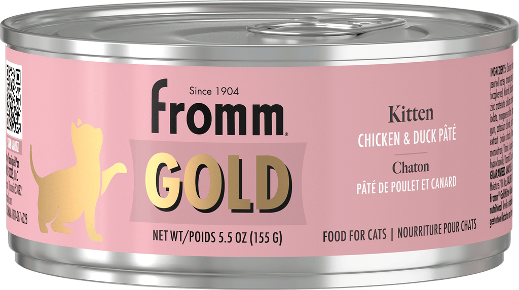 Fromm Gold Chicken & Duck Pate Wet Cat Food, 5.5-oz, case of 12
