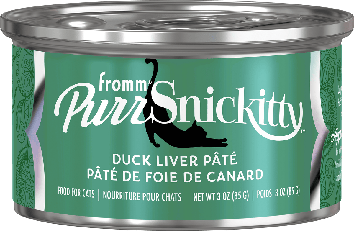 Fromm PurrSnickitty Duck Liver Pate Wet Cat Food, 3-oz, case of 12