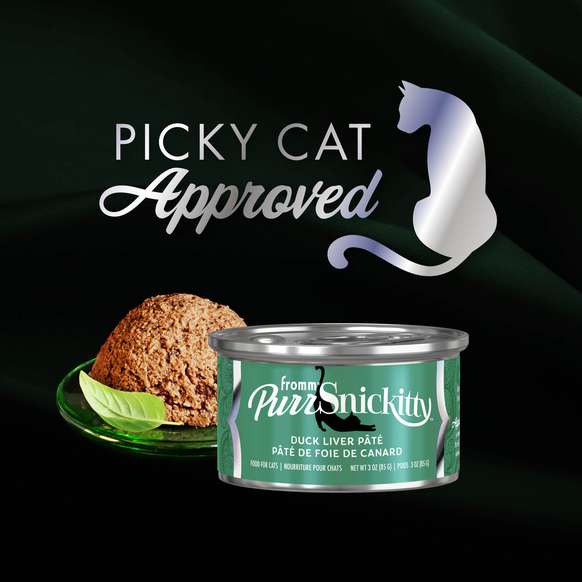 Fromm PurrSnickitty Duck Liver Pate Wet Cat Food, 3-oz, case of 12