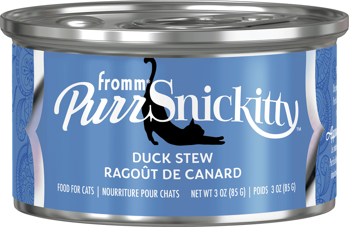 Fromm PurrSnickitty Duck Stew Recipe Wet Cat Food, 3-oz, case of 12