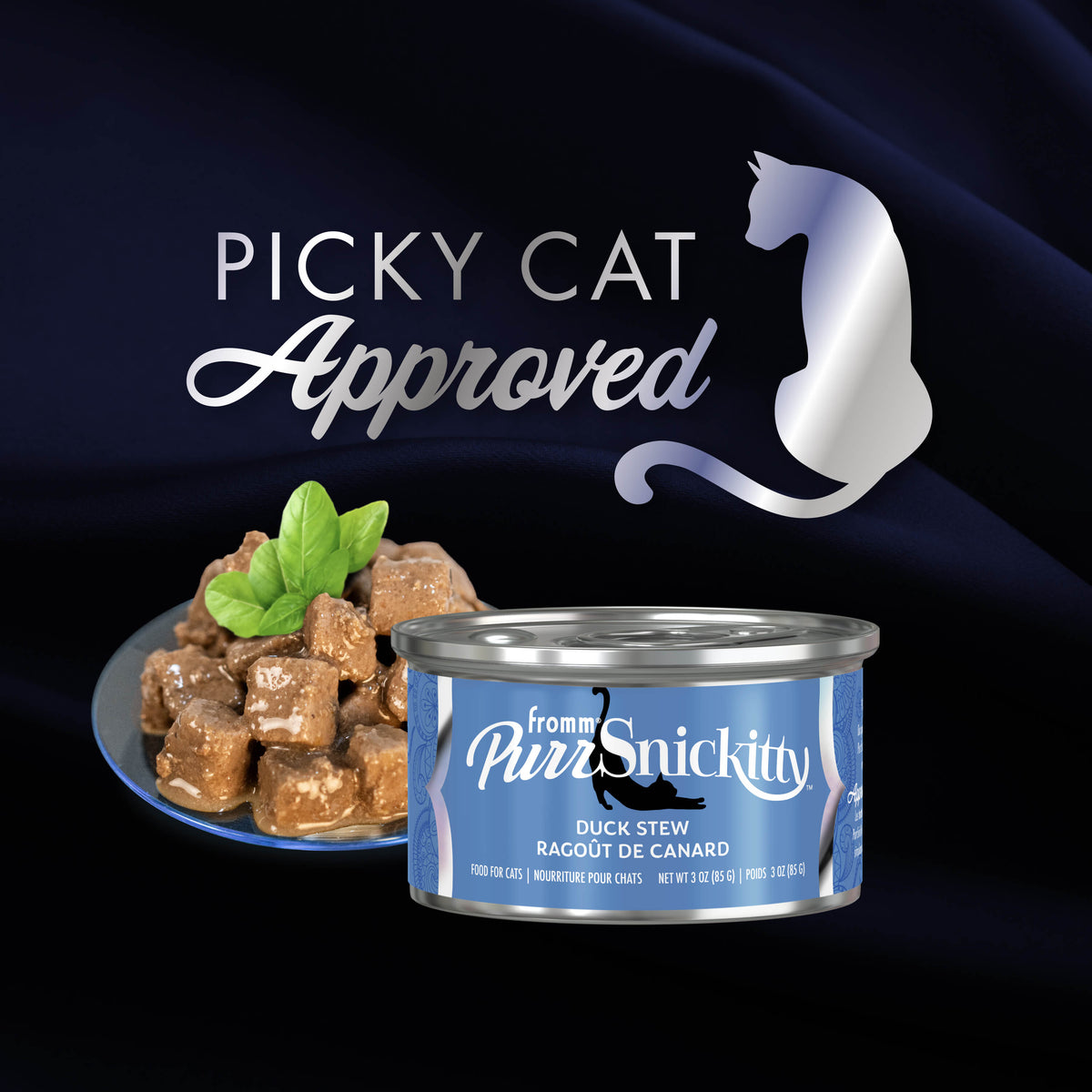 Fromm PurrSnickitty Duck Stew Recipe Wet Cat Food, 3-oz, case of 12