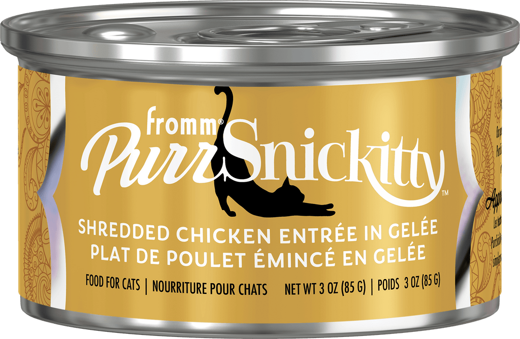 Fromm PurrSnickitty Shredded Chicken Entree in Gelee Cat Food, 3-oz, case of 12