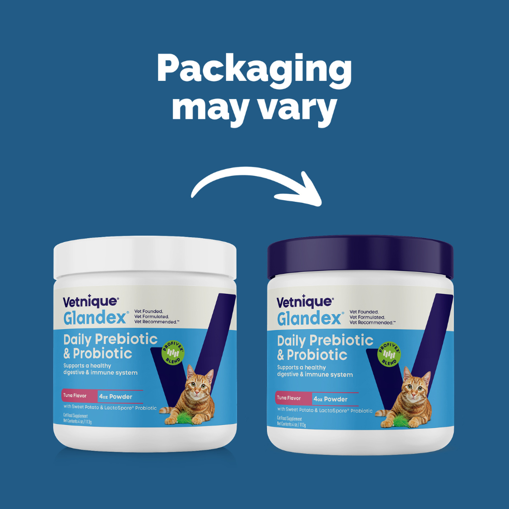 Glandex Daily Prebiotic & Probiotic Powder for Cats, Tuna Flavor, 4 oz