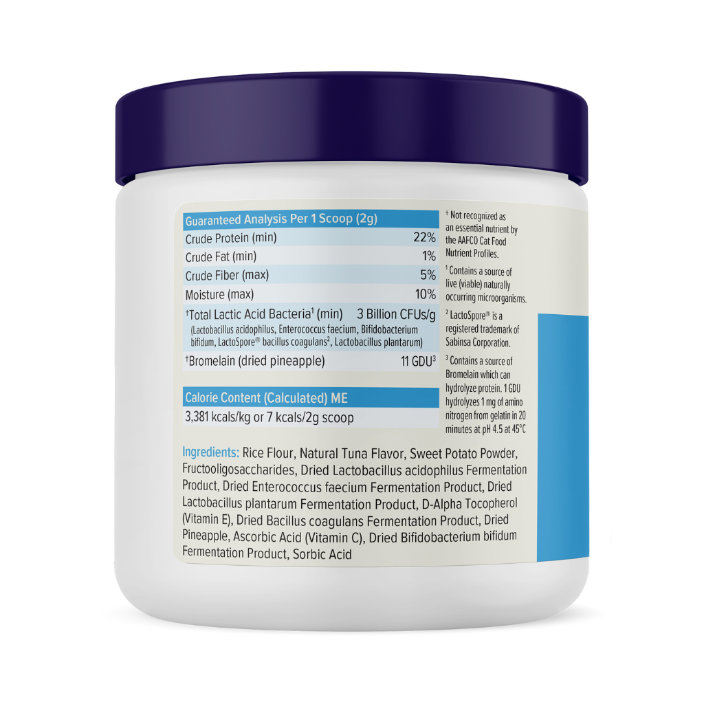 Glandex Daily Prebiotic & Probiotic Powder for Cats, Tuna Flavor, 4 oz