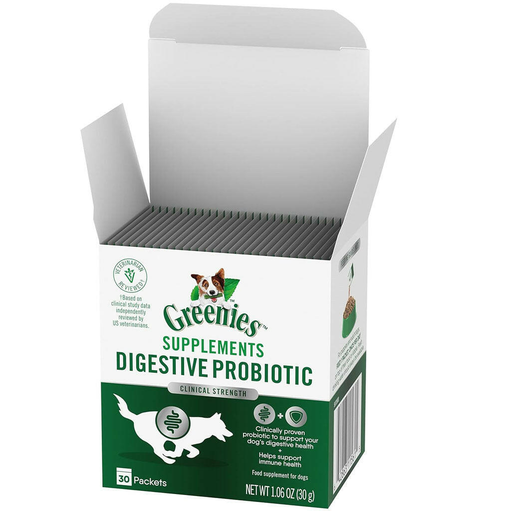 Greenies Digestive Probiotic Clinical Strength Supplements for Dogs