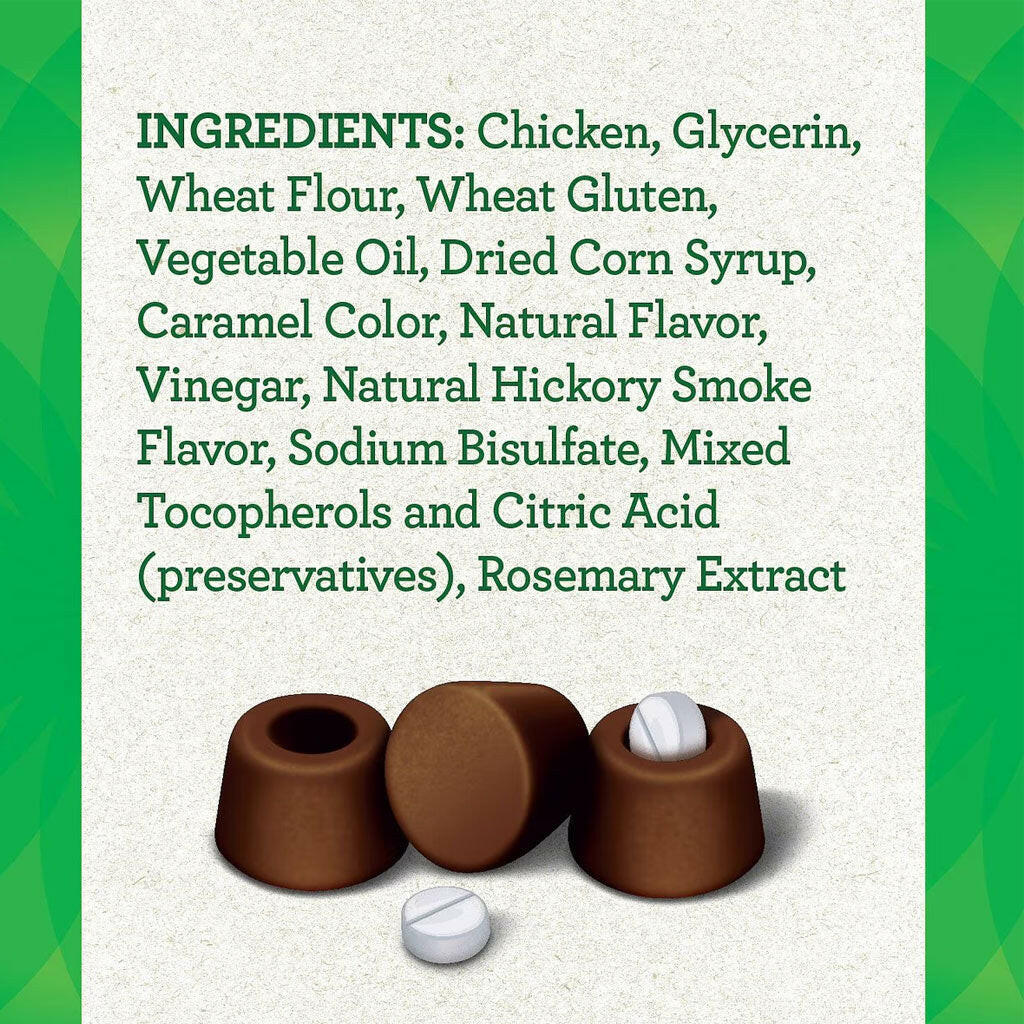 Greenies Pill Pockets Hickory Smoke Flavor Treats for Dogs, Tablet Size