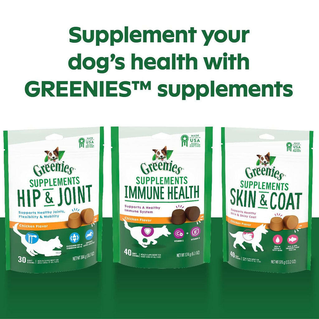 Greenies Skin & Coat Chicken Flavor Supplements for Dogs (40 ct)