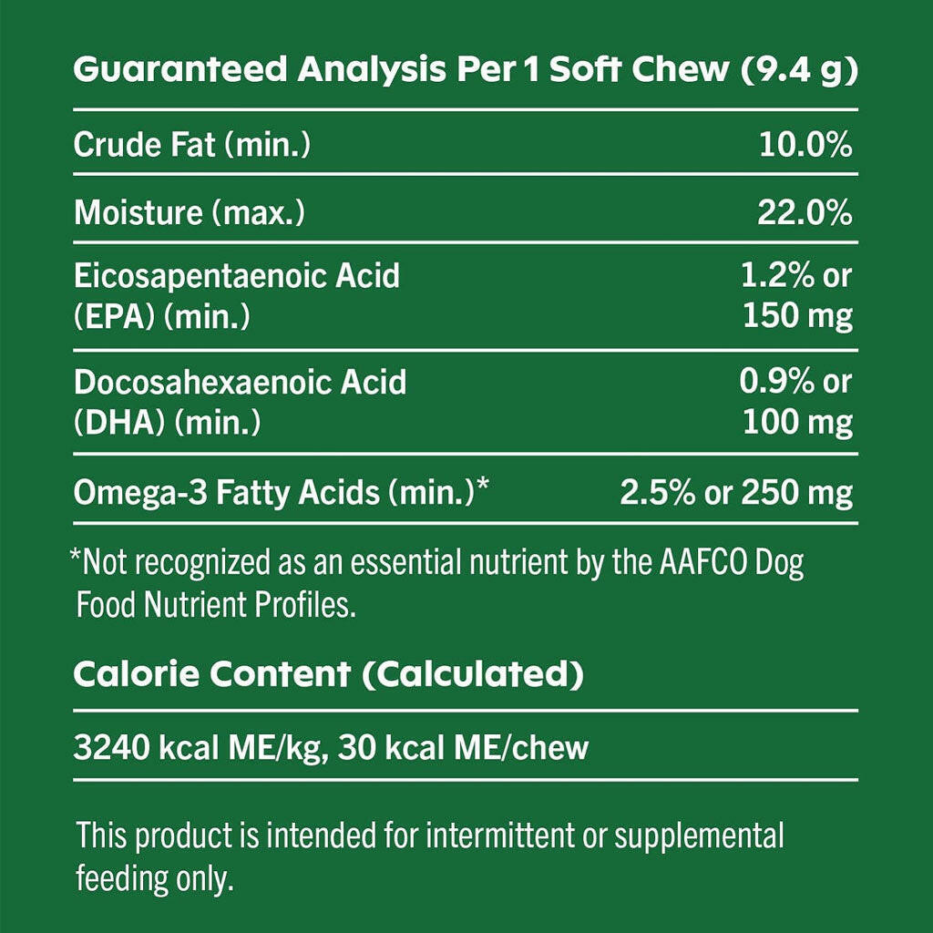 Greenies Skin & Coat Chicken Flavor Supplements for Dogs (40 ct)