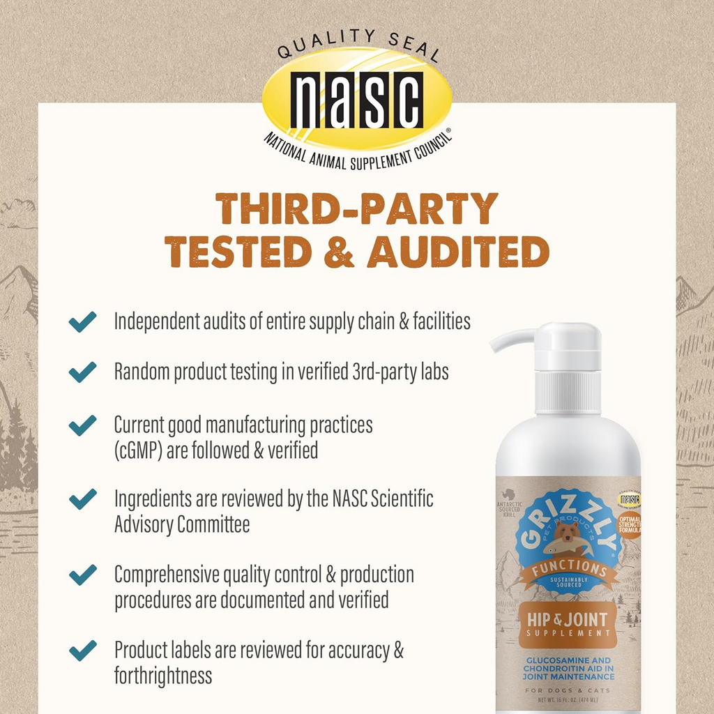 Grizzly Joint Aid  Supplement For Dogs & Cats