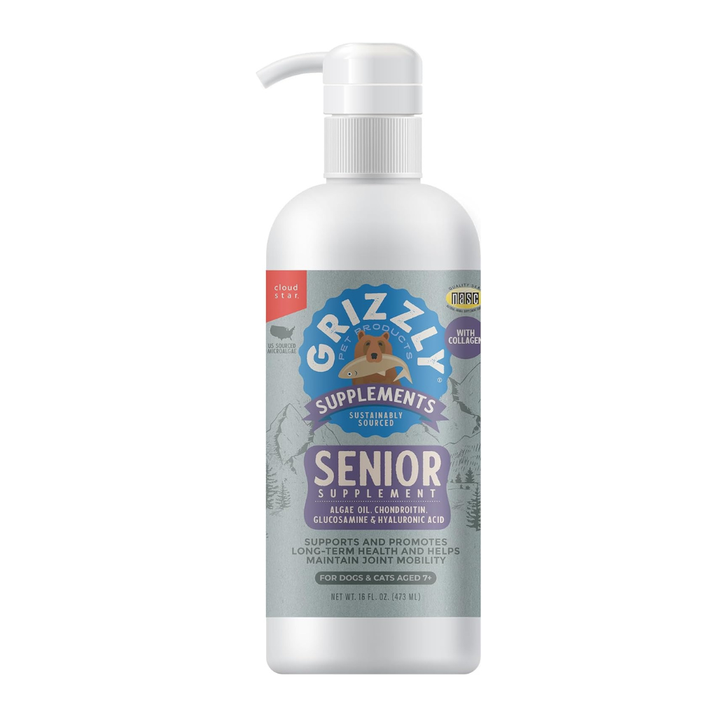 Grizzly Senior Supplement for Dogs & Cats 7+ Years