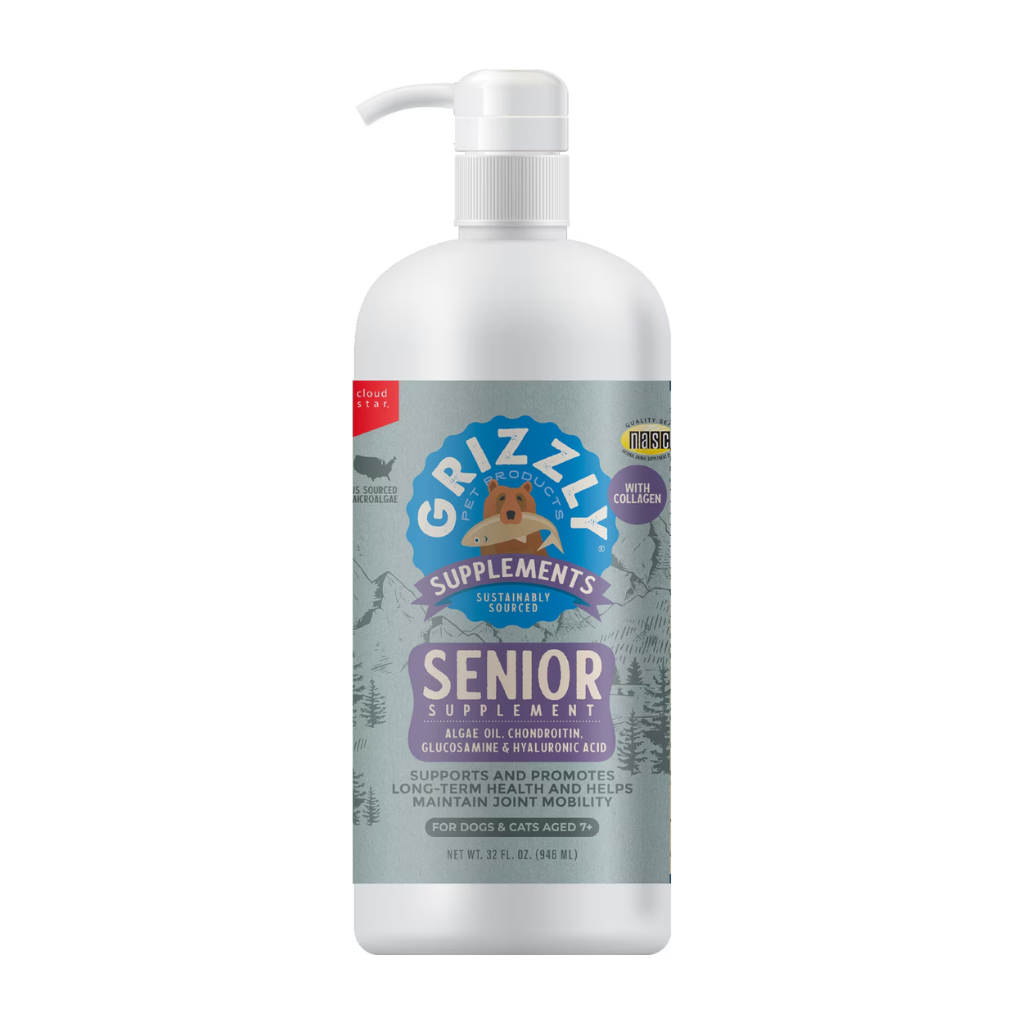 Grizzly Senior Supplement for Dogs & Cats 7+ Years
