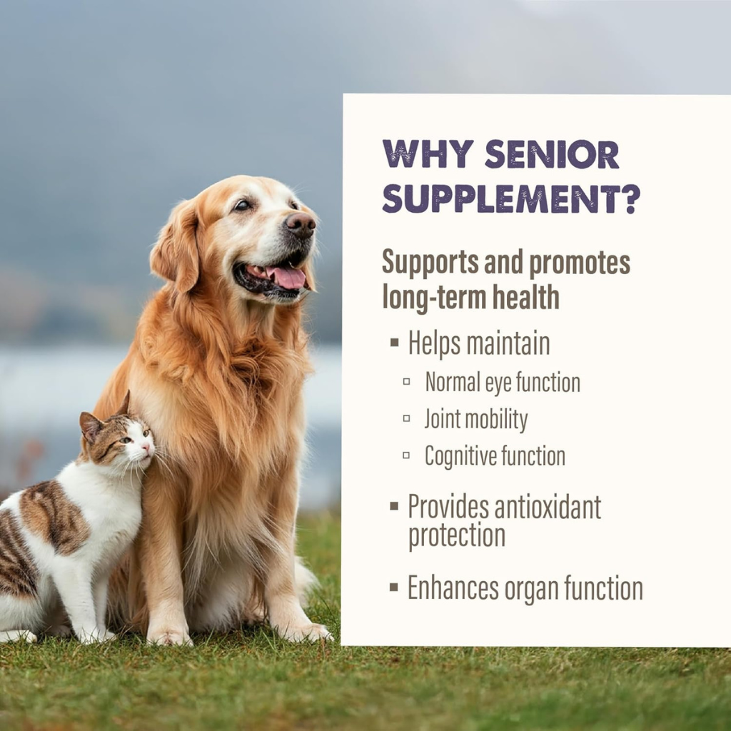 Grizzly Senior Supplement for Dogs & Cats 7+ Years