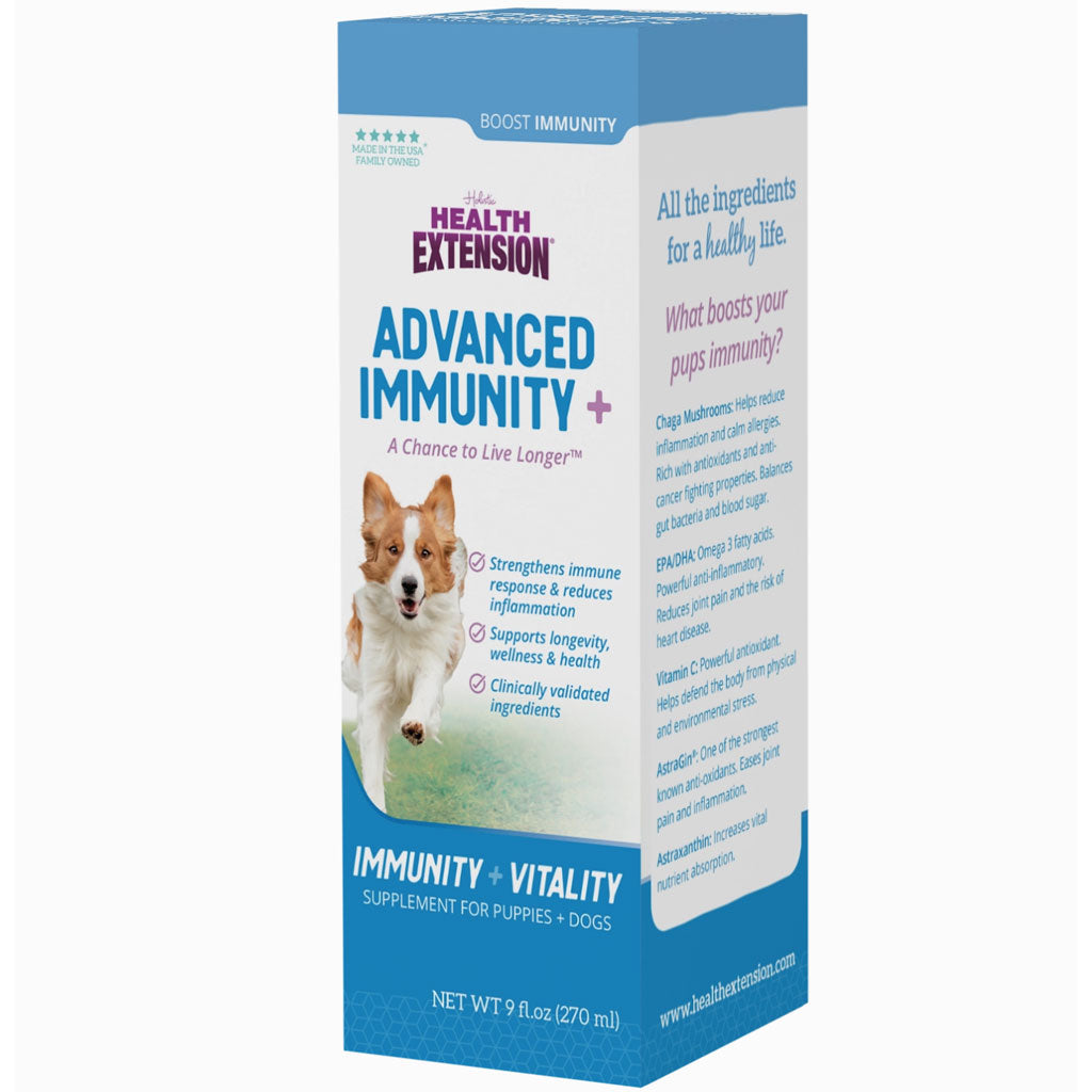 Health Extension Advanced Immunity Plus Vitality Supplement for Puppies & Dogs, 9-oz