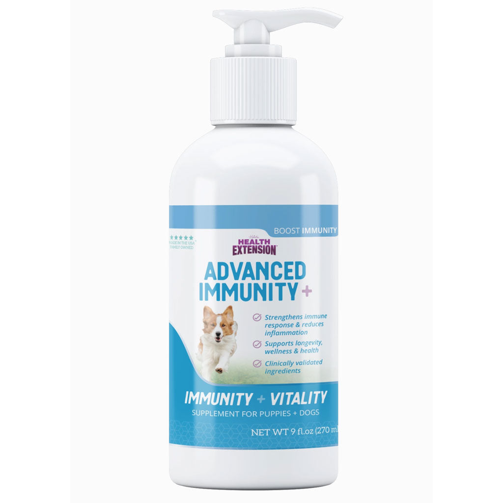 Health Extension Advanced Immunity Plus Vitality Supplement for Puppies & Dogs, 9-oz
