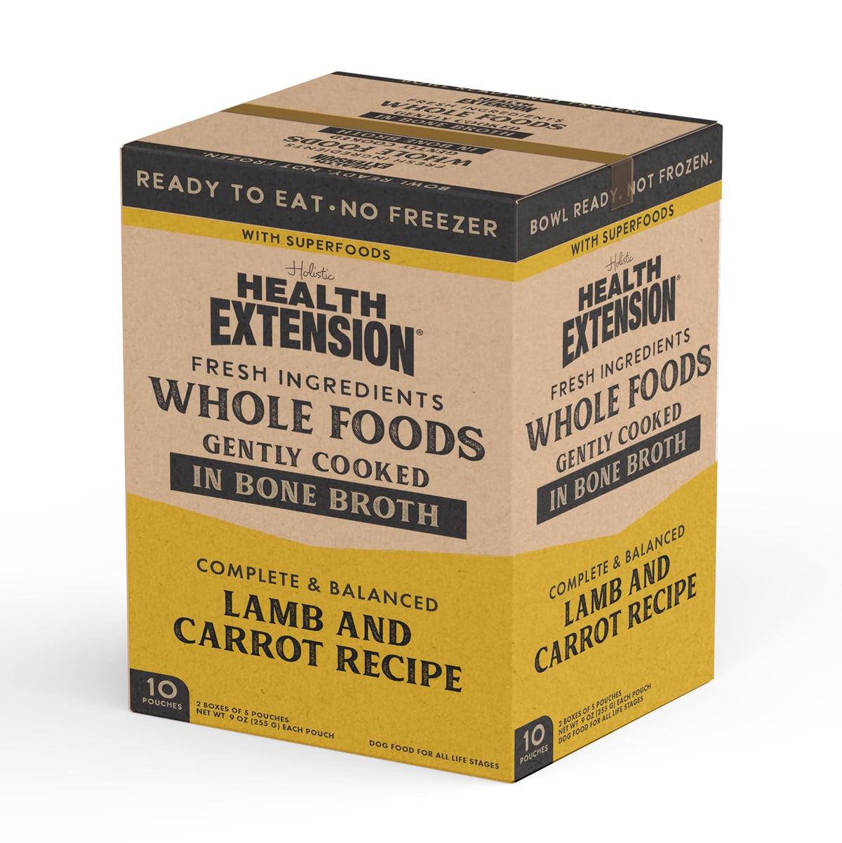 Health Extension Gently Cooked in Broth Lamb & Carrot Recipe Pouches For Dogs, 9-oz pouch