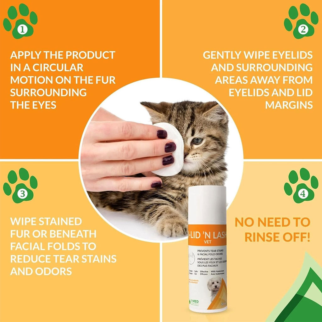 I-Lid 'n Lash Hygiene Vet Gel Pump, 50-ml