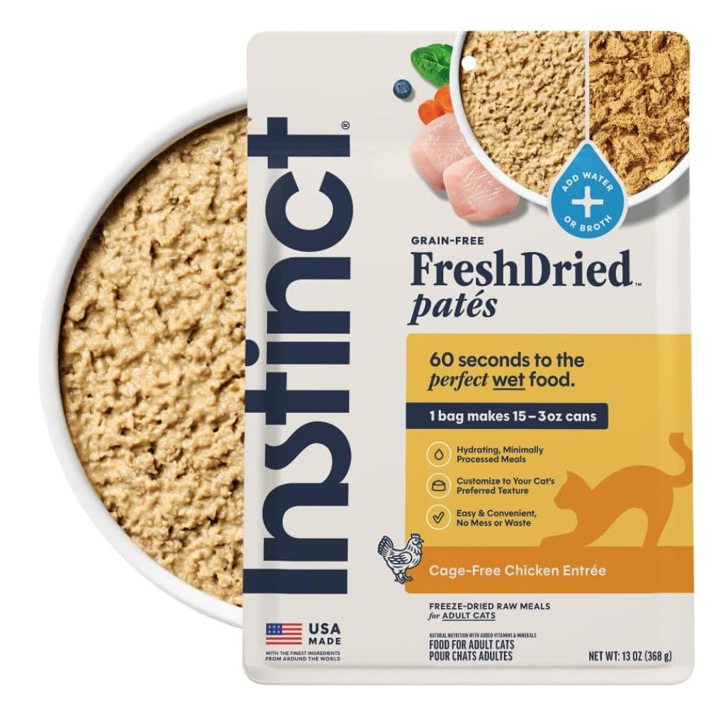 Instinct Fresh Dried Patés Freeze-Dried Raw Chicken Entrée for Cats