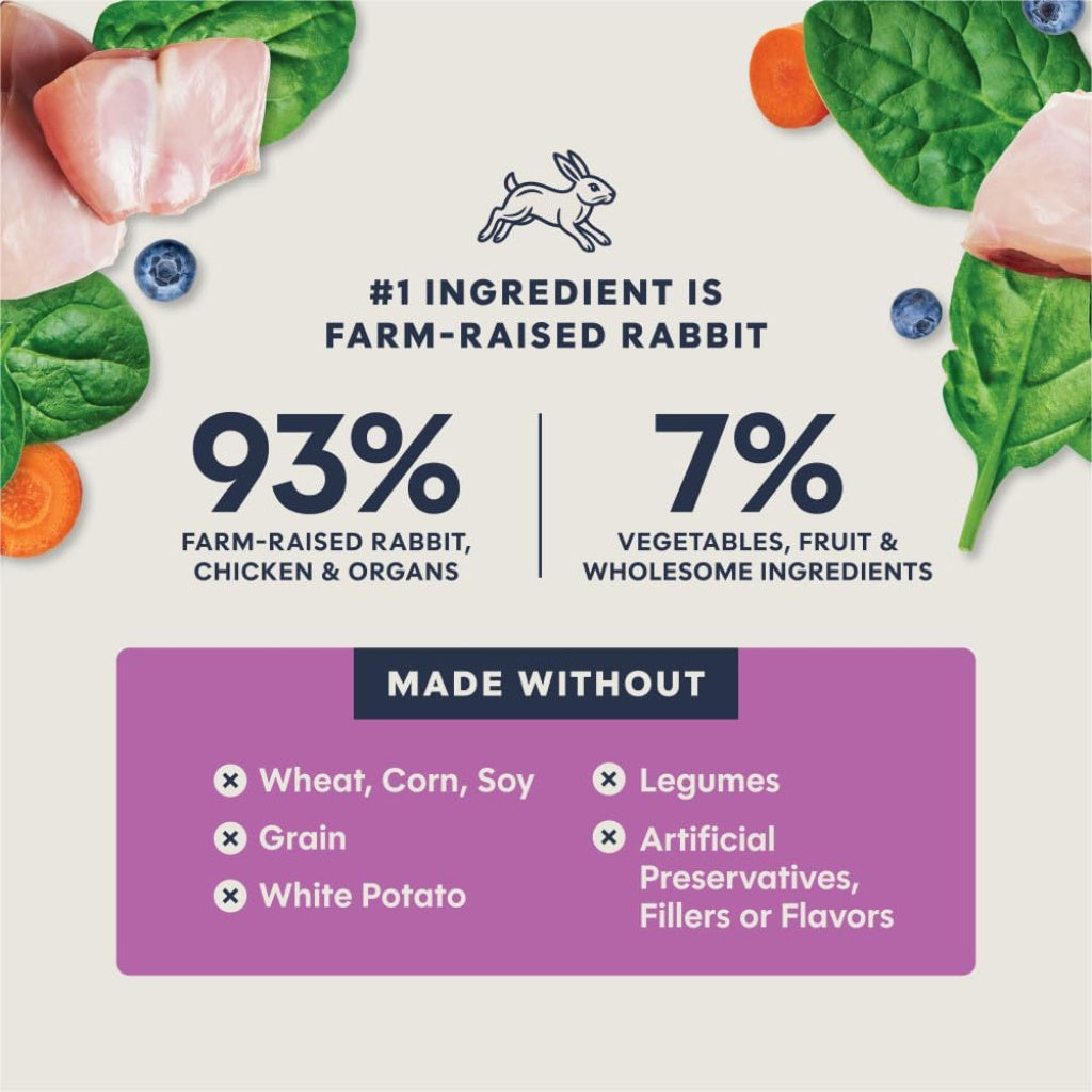 Instinct Fresh Dried Patés Freeze-Dried Raw Rabbit Entrée for Cats