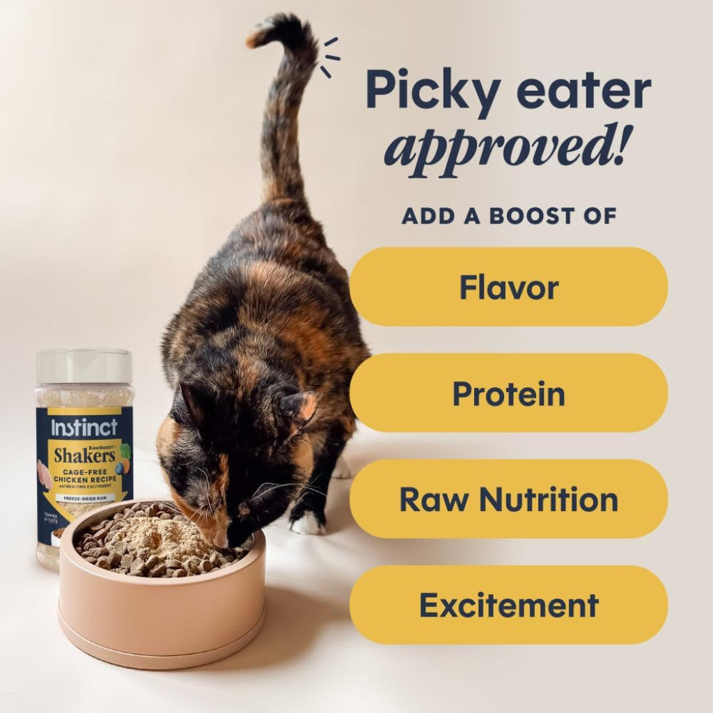 Instinct Raw Boost Shakers Freeze Dried Chicken Meal Topper for Cats (5.5 oz)
