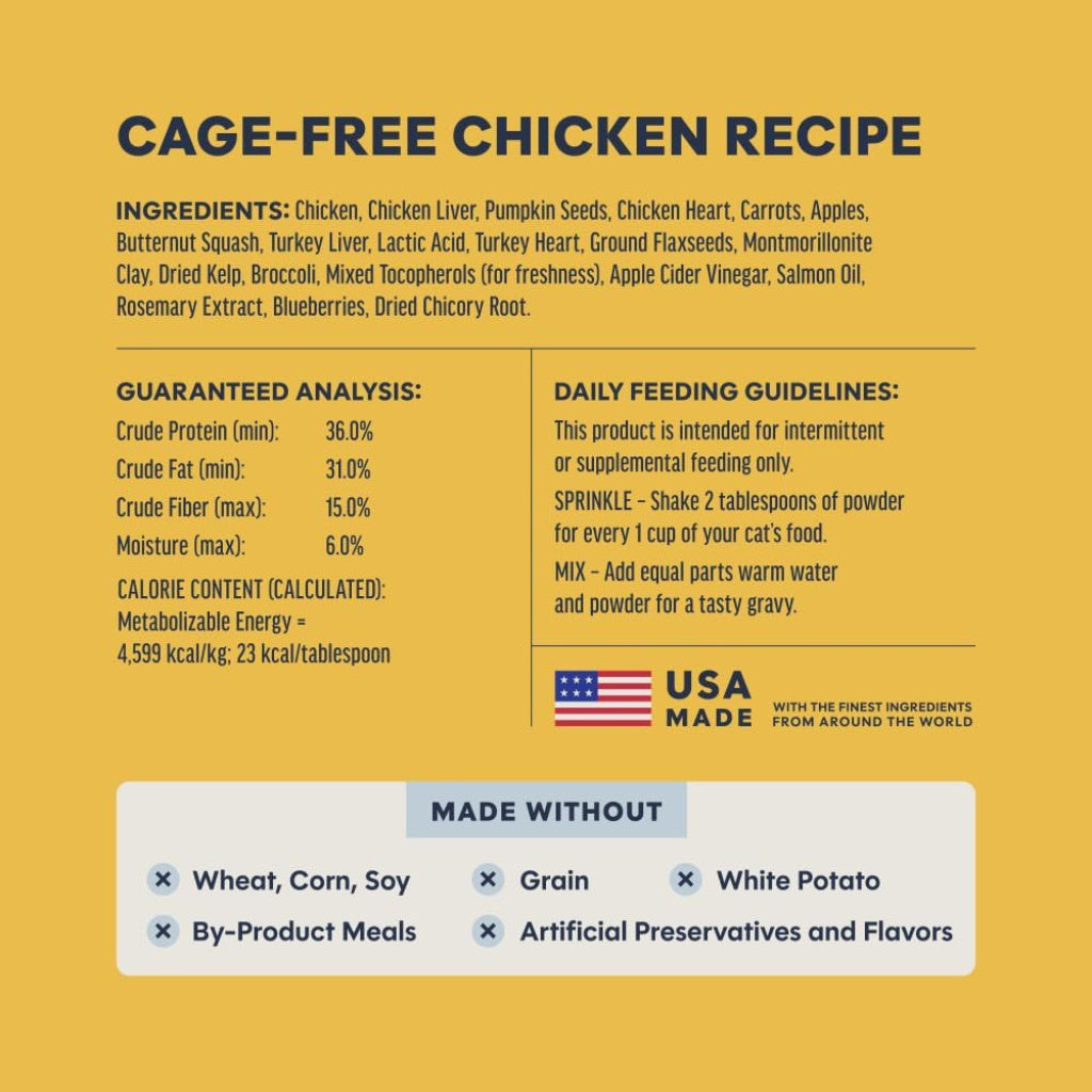 Instinct Raw Boost Shakers Freeze Dried Chicken Meal Topper for Cats (5.5 oz)