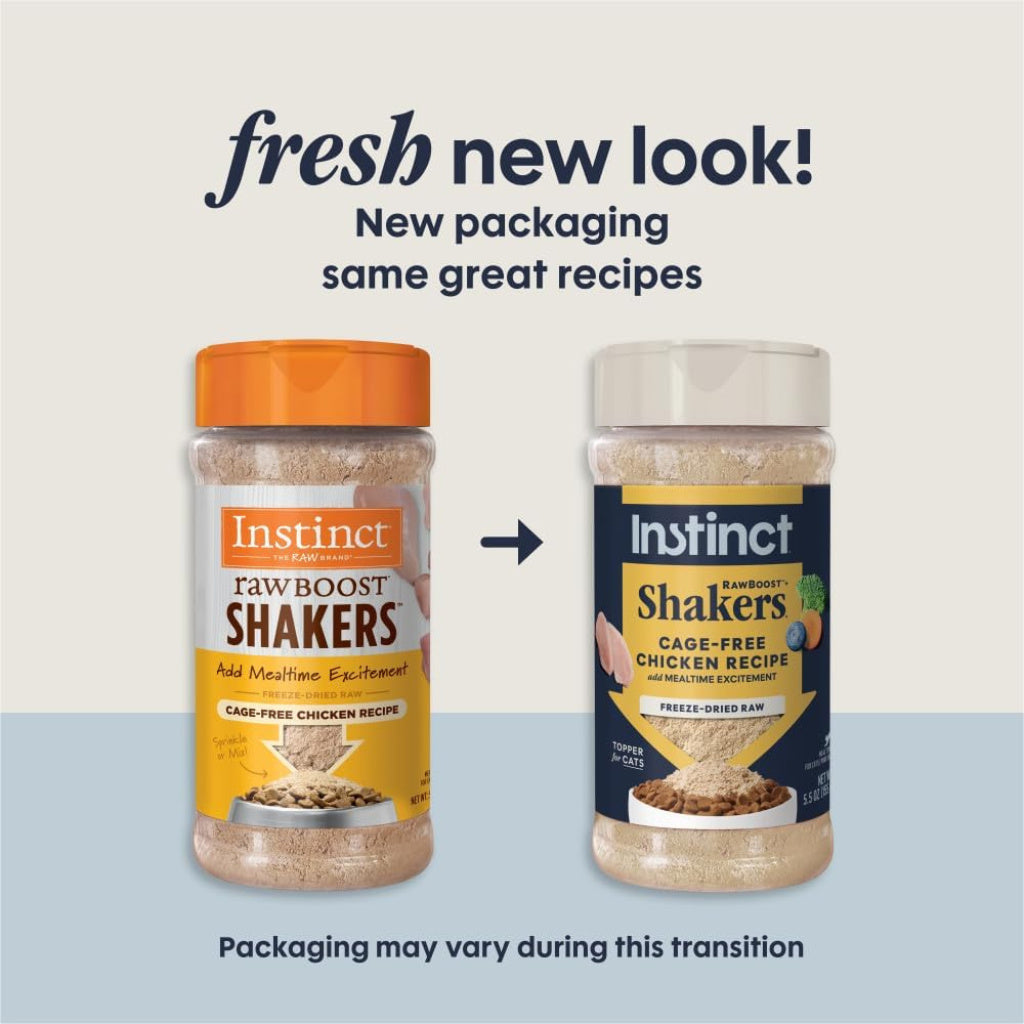 Instinct Raw Boost Shakers Freeze Dried Chicken Meal Topper for Cats (5.5 oz)