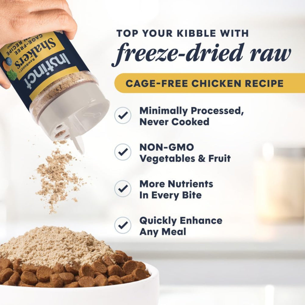 Instinct Raw Boost Shakers Freeze Dried Chicken Meal Topper for Cats (5.5 oz)