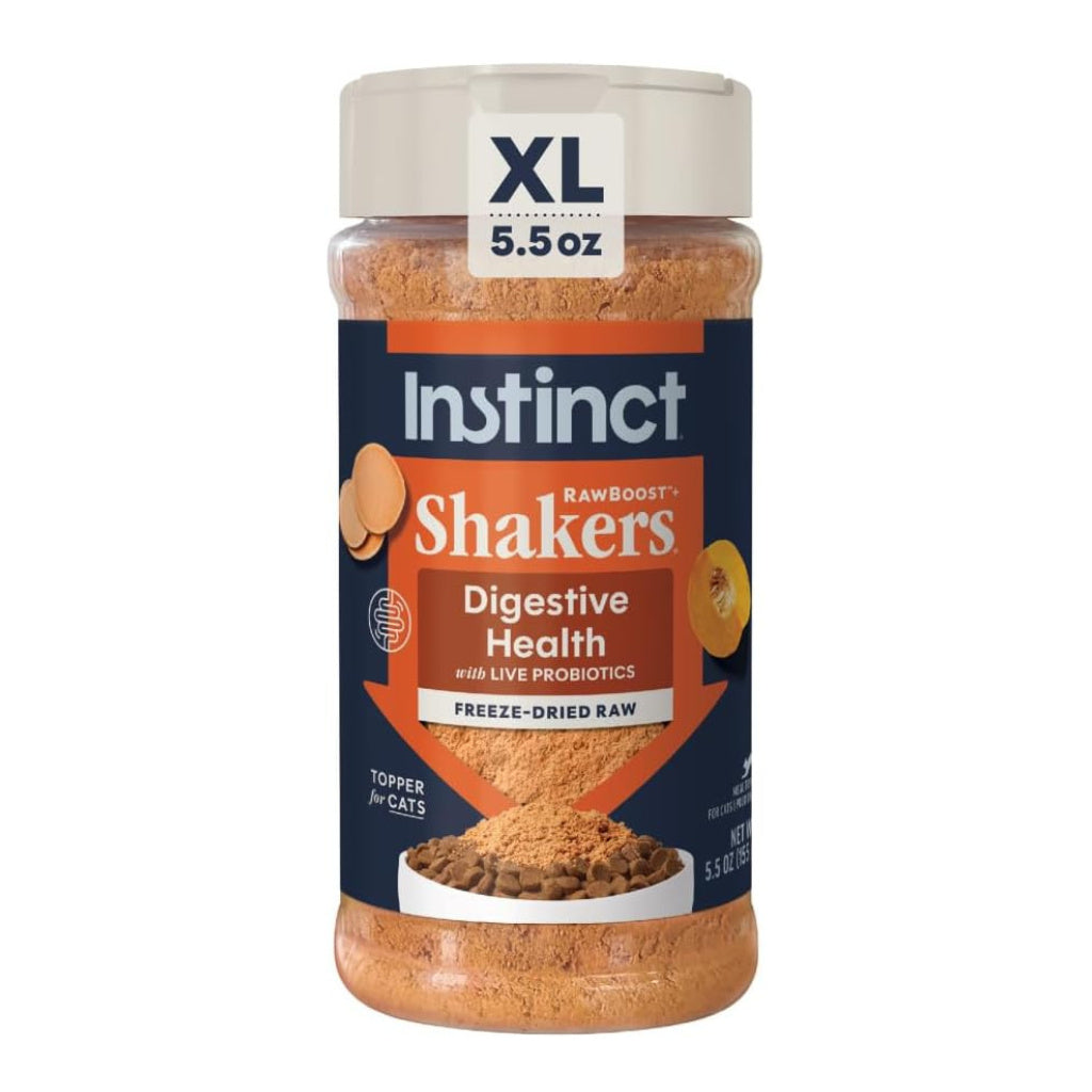 Instinct Raw Boost Shakers Freeze Dried Healthy Digestion Meal Topper for Cats (5.5 oz)