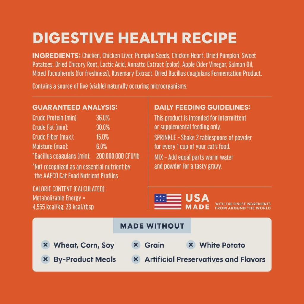 Instinct Raw Boost Shakers Freeze Dried Healthy Digestion Meal Topper for Cats (5.5 oz)