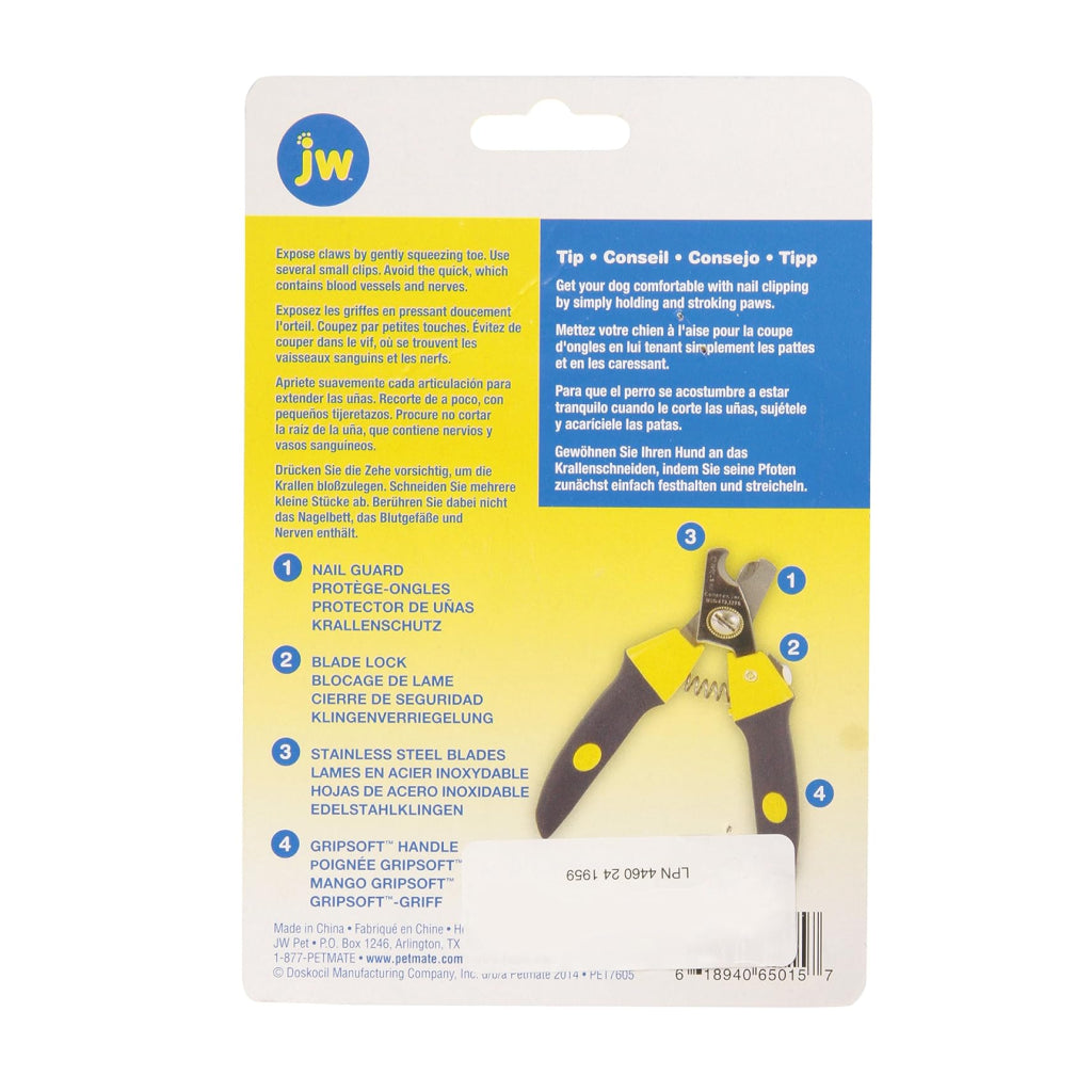 JW Pet Gripsoft Deluxe Nail Clipper For Dogs