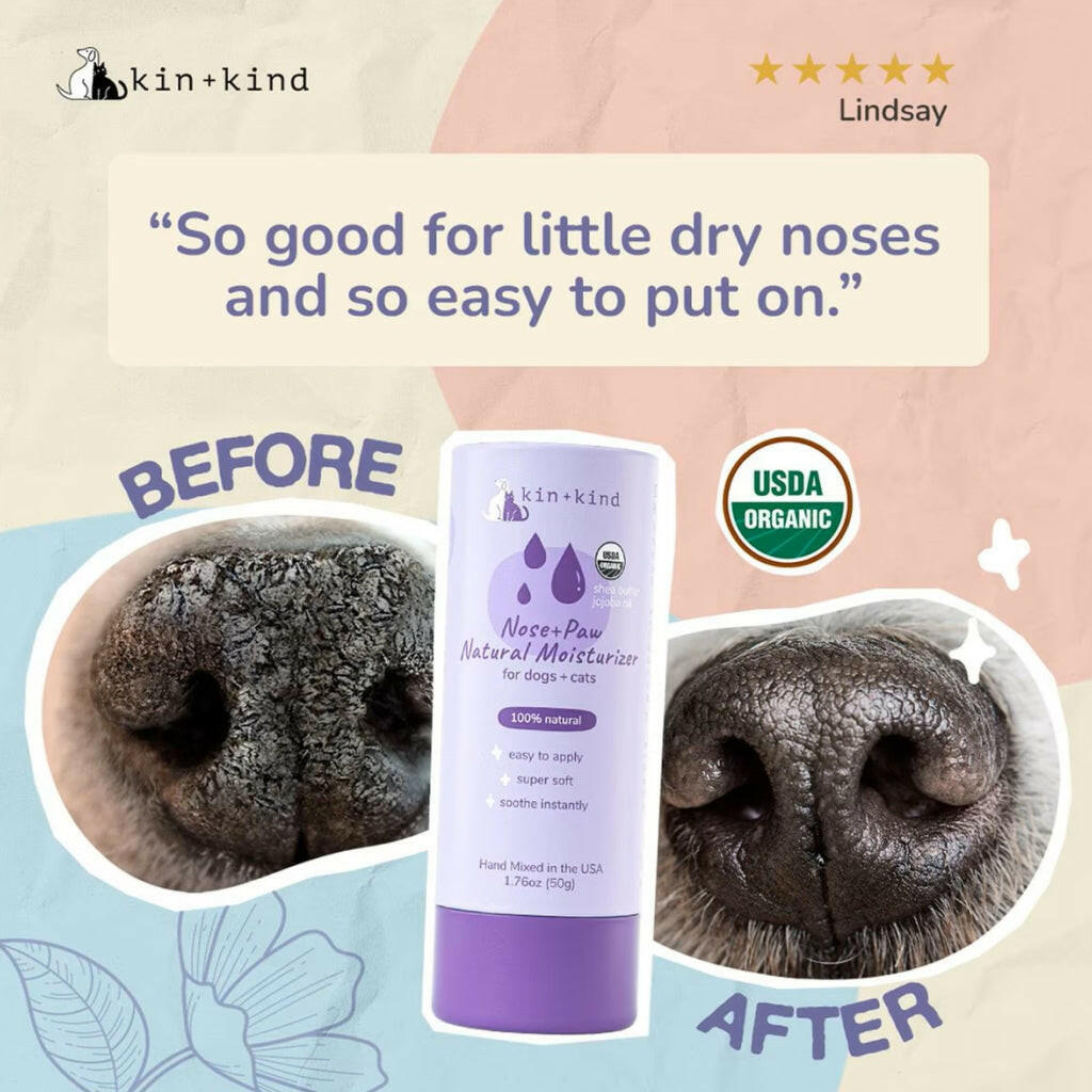 kin+kind Nose & Paw Natural Moisturizer Stick for Dogs & Cats (2.3 oz)