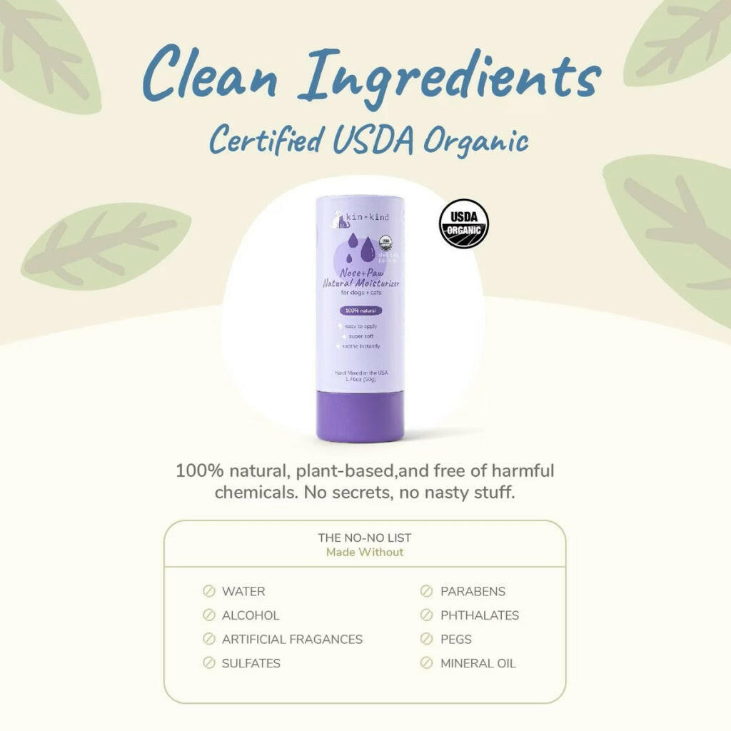 kin+kind Nose & Paw Natural Moisturizer Stick for Dogs & Cats (2.3 oz)