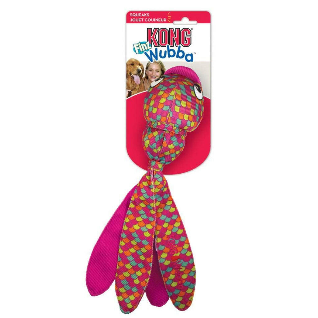 Kong Wubba Finz Pink Toy For Dogs, Small
