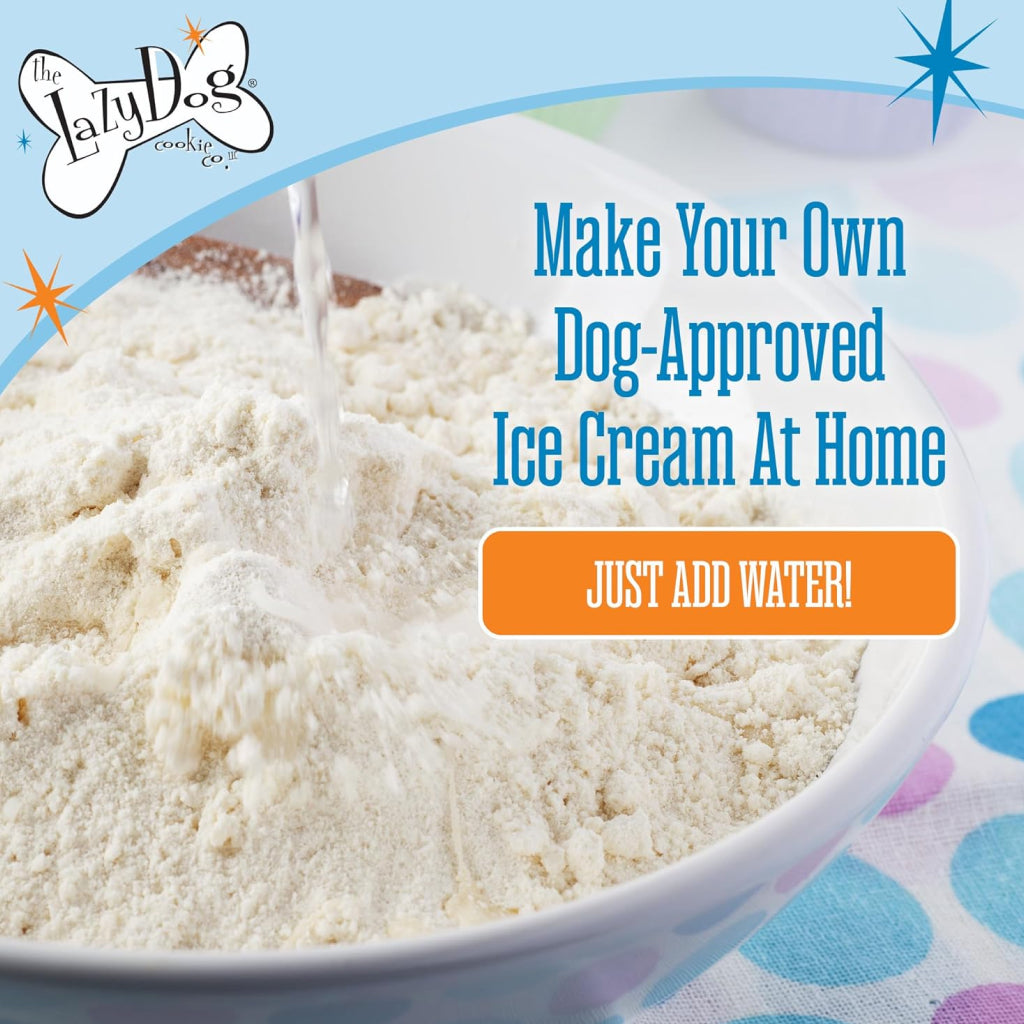 Lazy Dog Make at Home Ice Cream Mix Birthday Cake Flavor Treats For Dogs (4.5 oz)