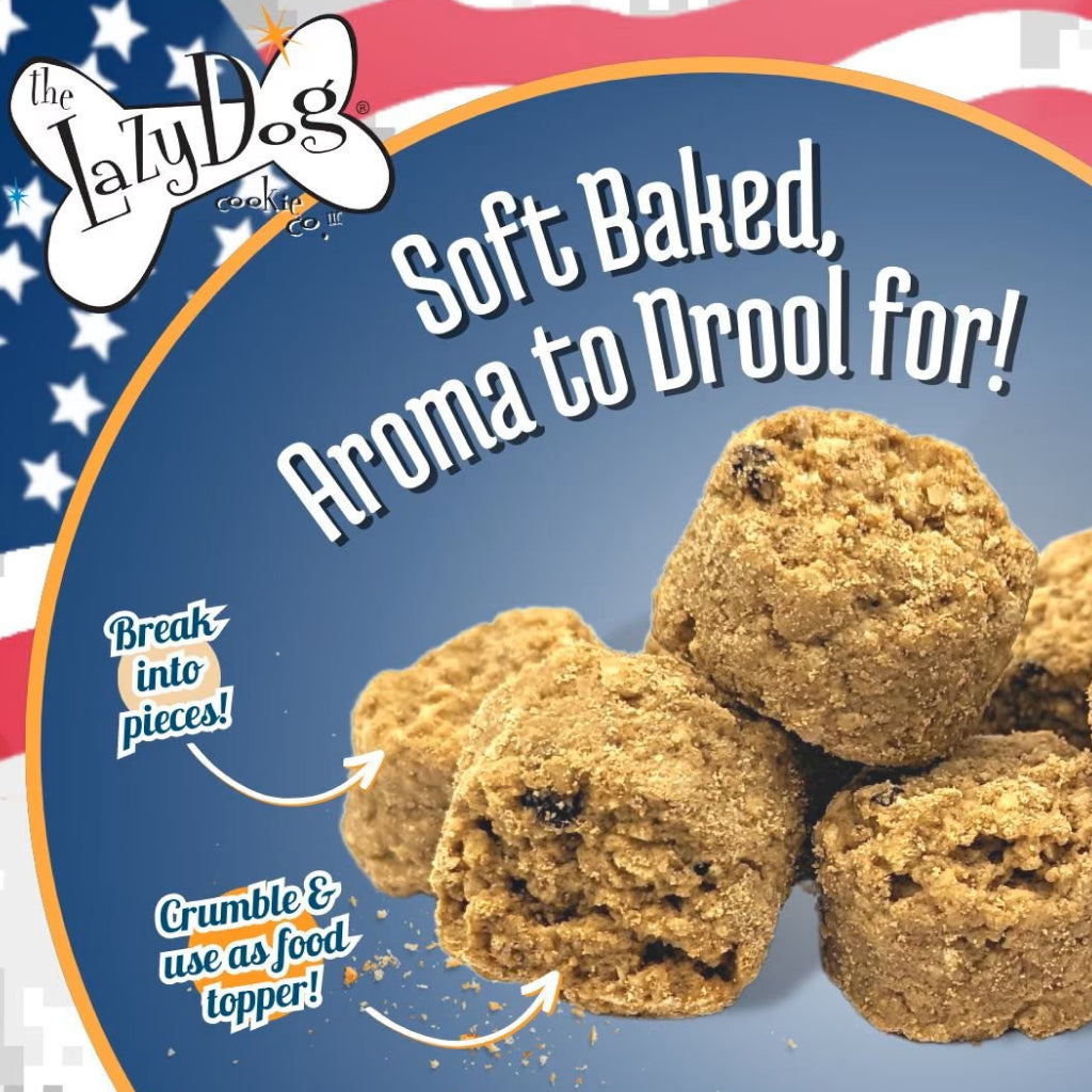 Lazy Dog Operation Drool Overload Blueberry & Peanut Butter Soft-Baked Treats For Dogs (5 oz)
